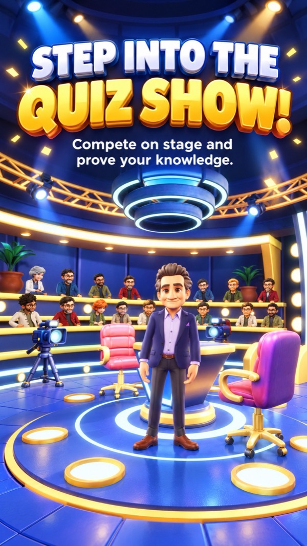 Trivia Go quiz show stage